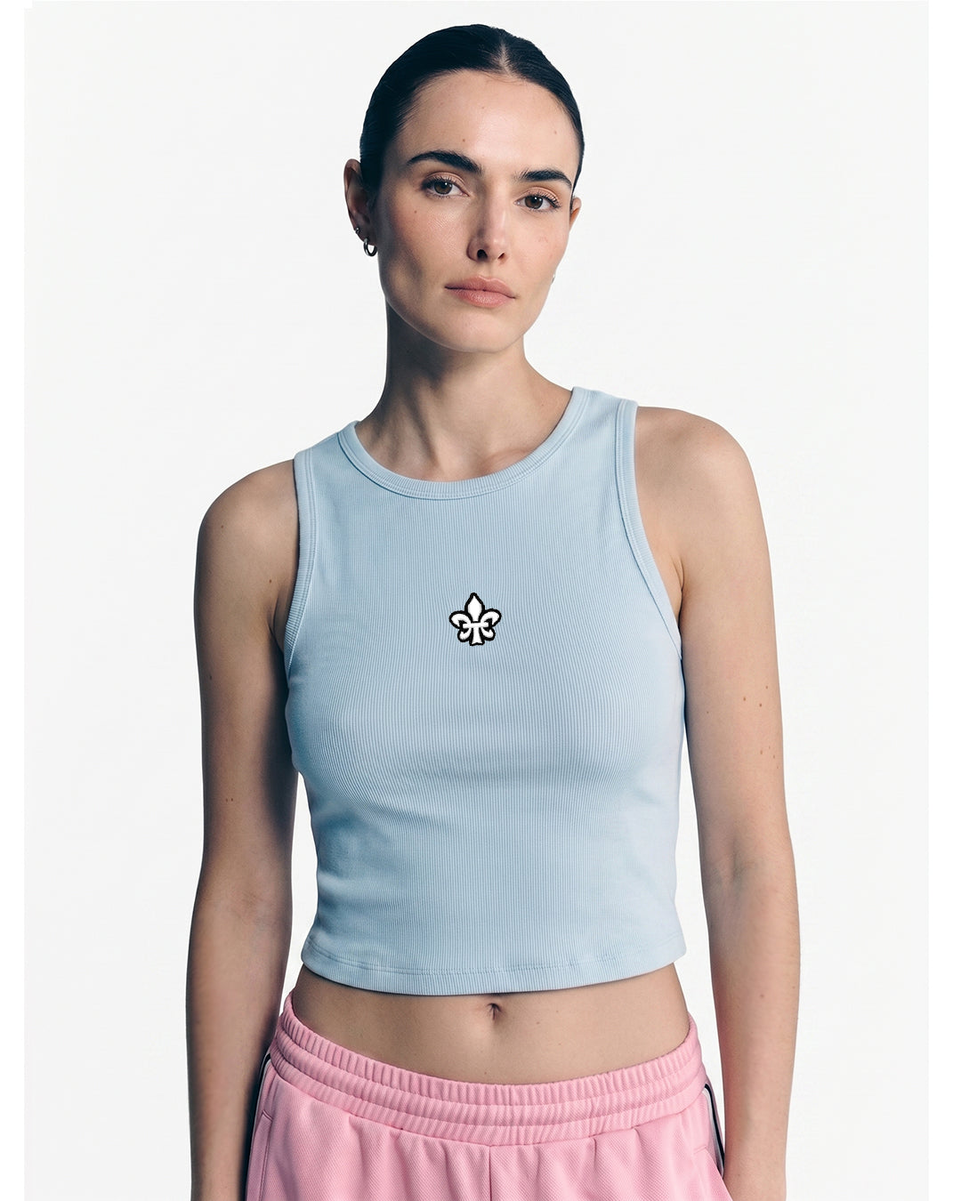 Crop Top                                                Baby Blue