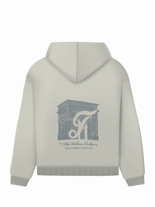 Arch of Piece Hoodie                         Off White