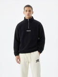 Short Zip Sweater                                                                       Black