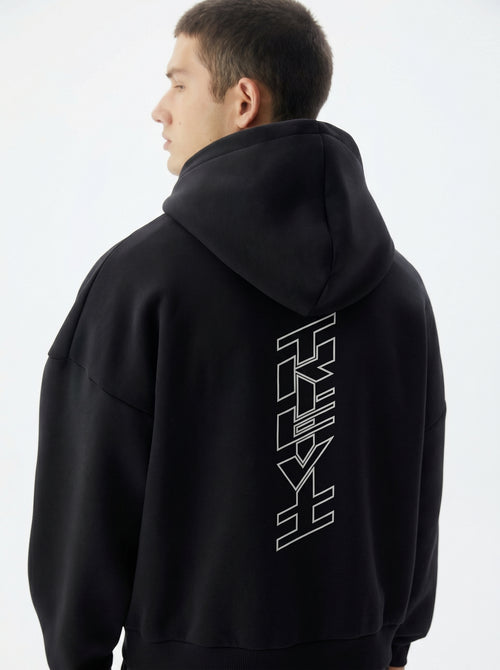 (TREVI) Vintage Hoodie                           Black